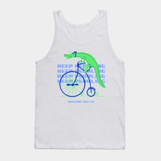 Keep Pedaling Alligator 2 Tank Top